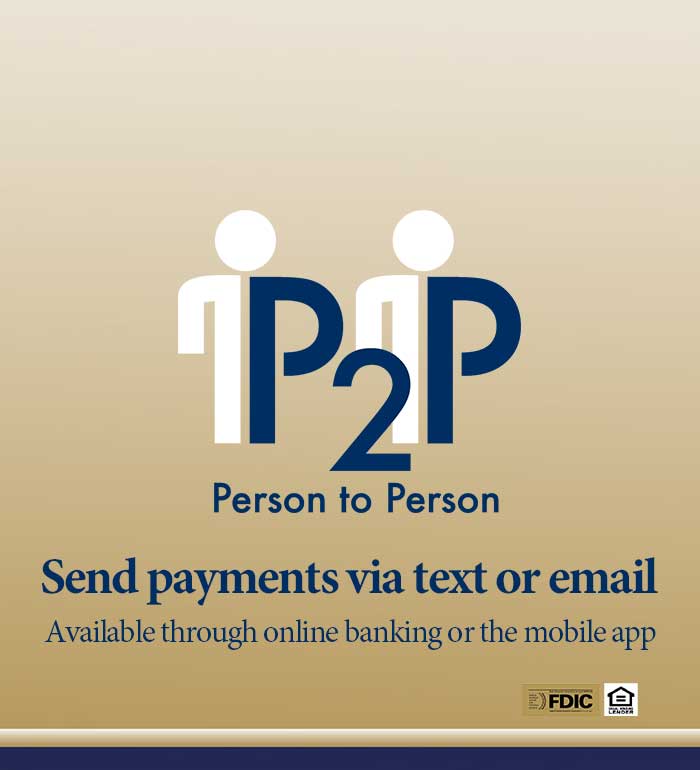 learn how to send payments via text or email on the online banking page